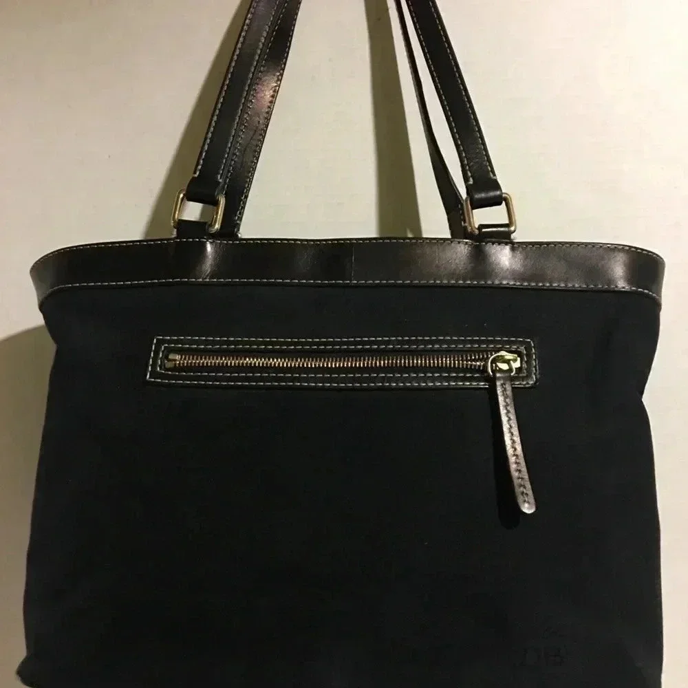 Dooney & Bourke DB Signature print canvas satchel